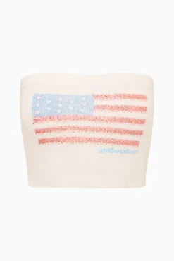 Deserae Sparkle Americana Tube Top