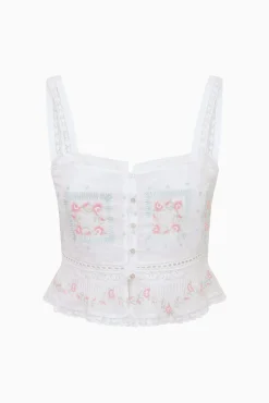 Devron Embroidered Cotton Top