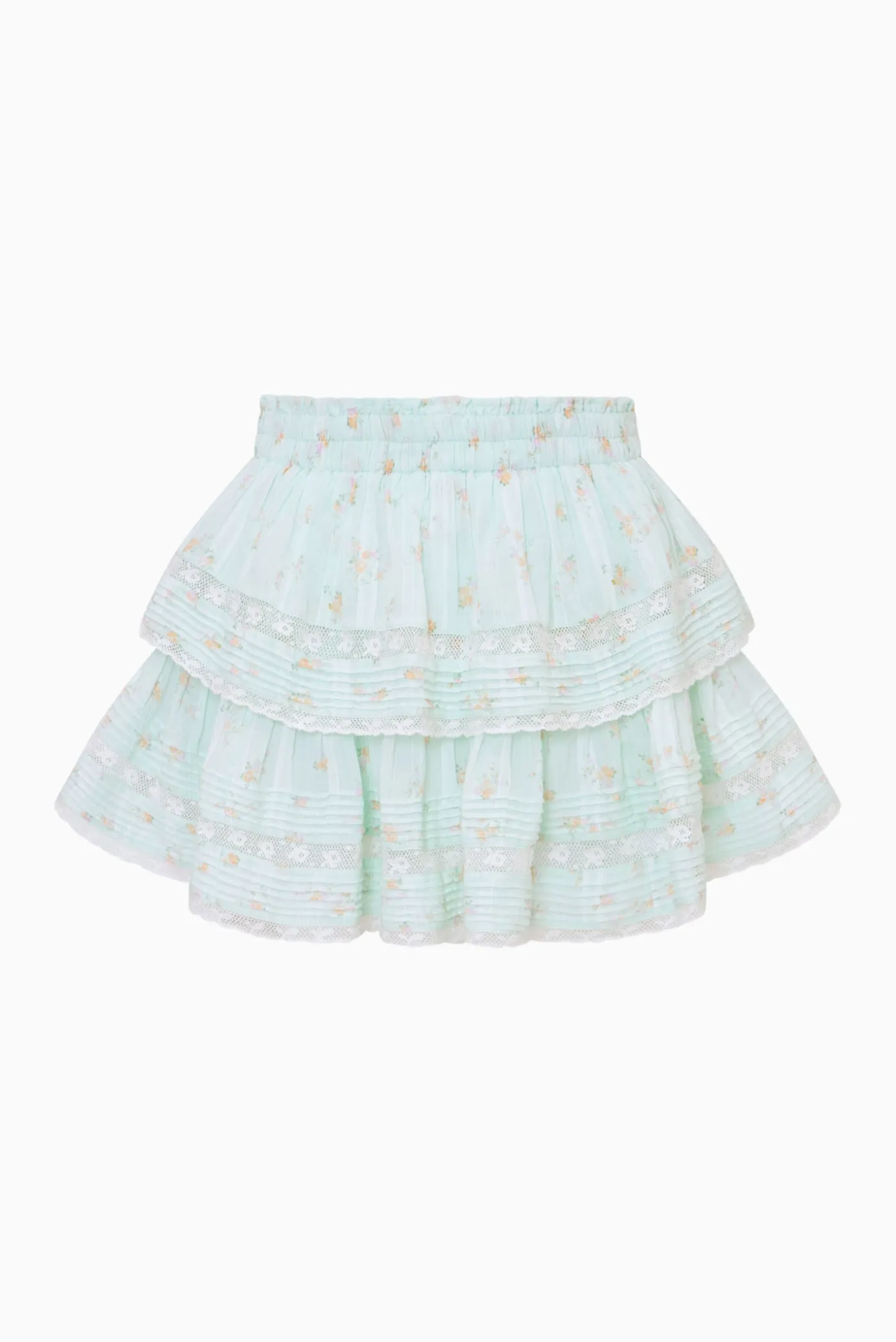 Ditsy Floral Ruffle Mini Skirt