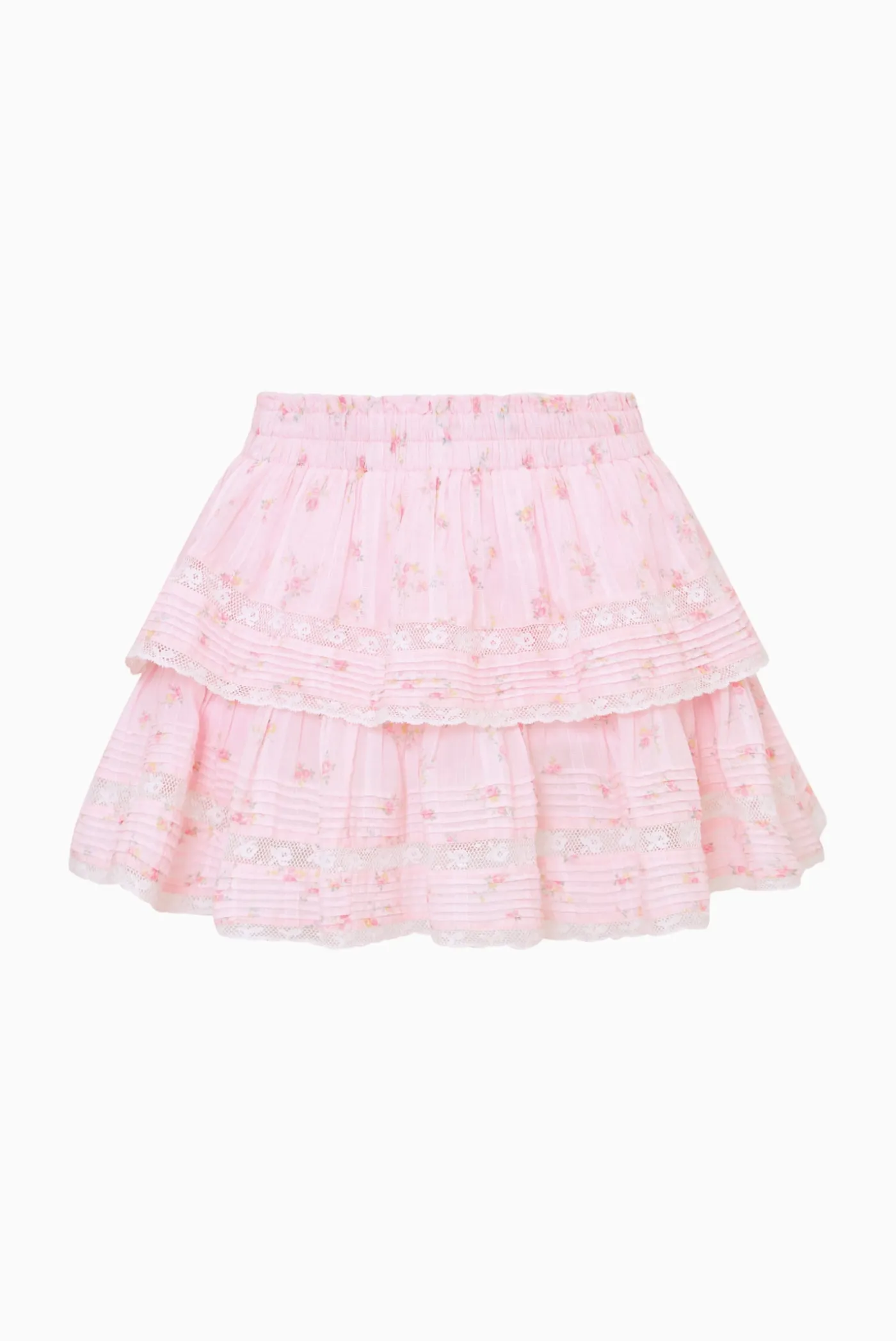 Ditsy Floral Ruffle Mini Skirt