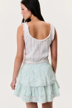 Ditsy Floral Ruffle Mini Skirt