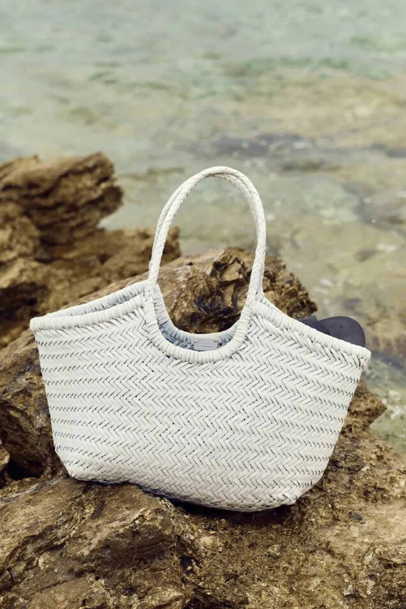 Dragon Diffusion Nantucket Large Woven Leather Tote