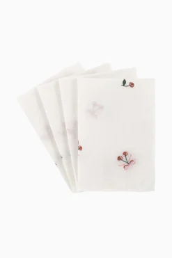 Embroidered Napkins - Set of 4