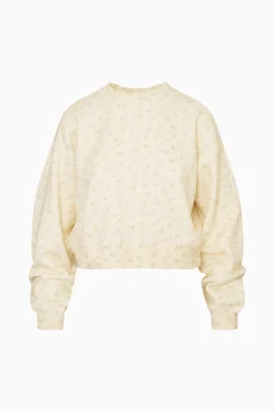 Emparo Cropped Ditsy Floral Pullover