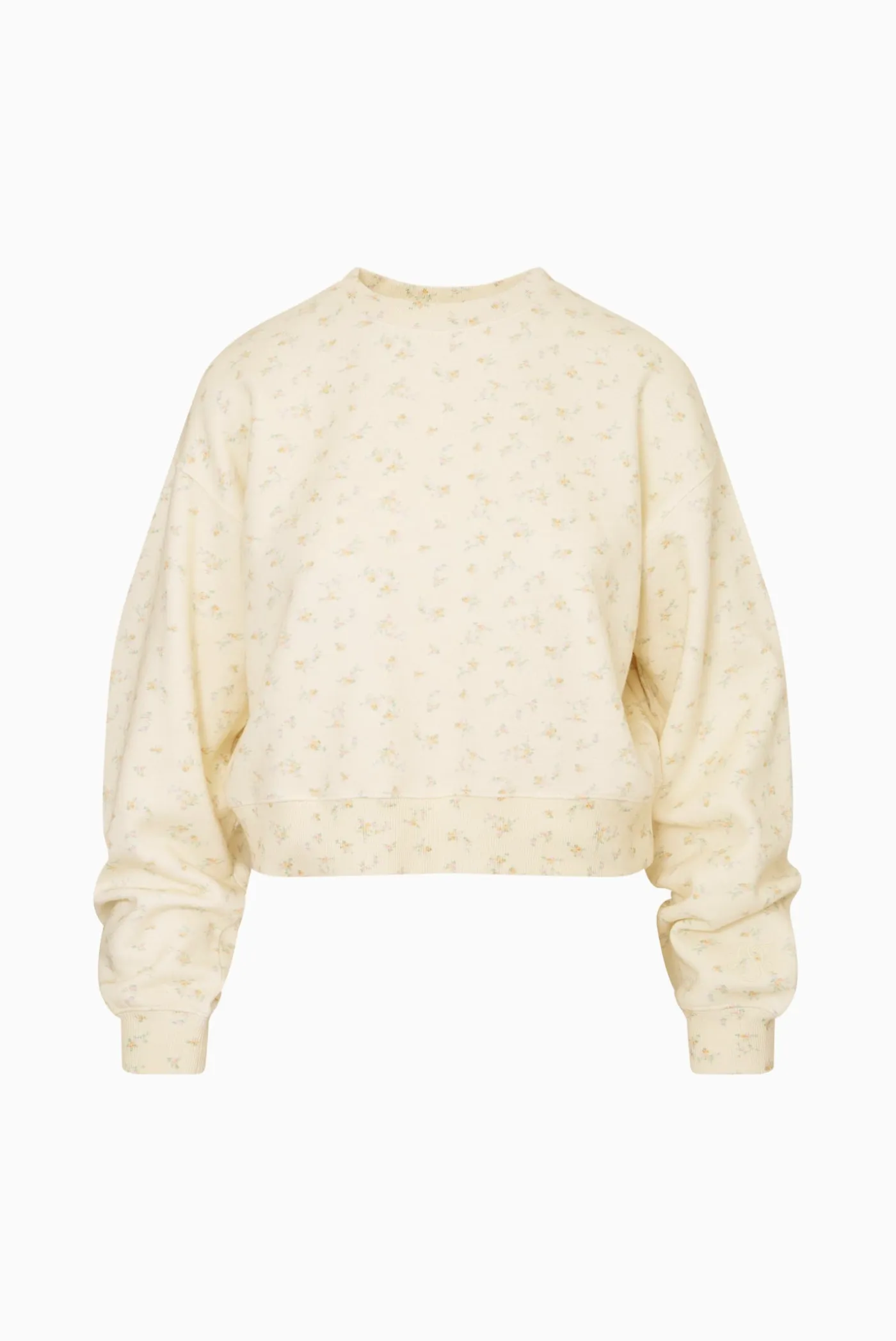 Emparo Cropped Ditsy Floral Pullover