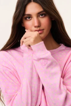 Emparo Cropped Ditsy Floral Pullover
