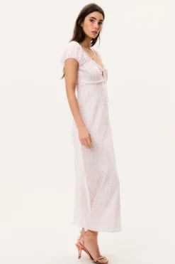 Epone Floral Puff Sleeve Maxi Dress