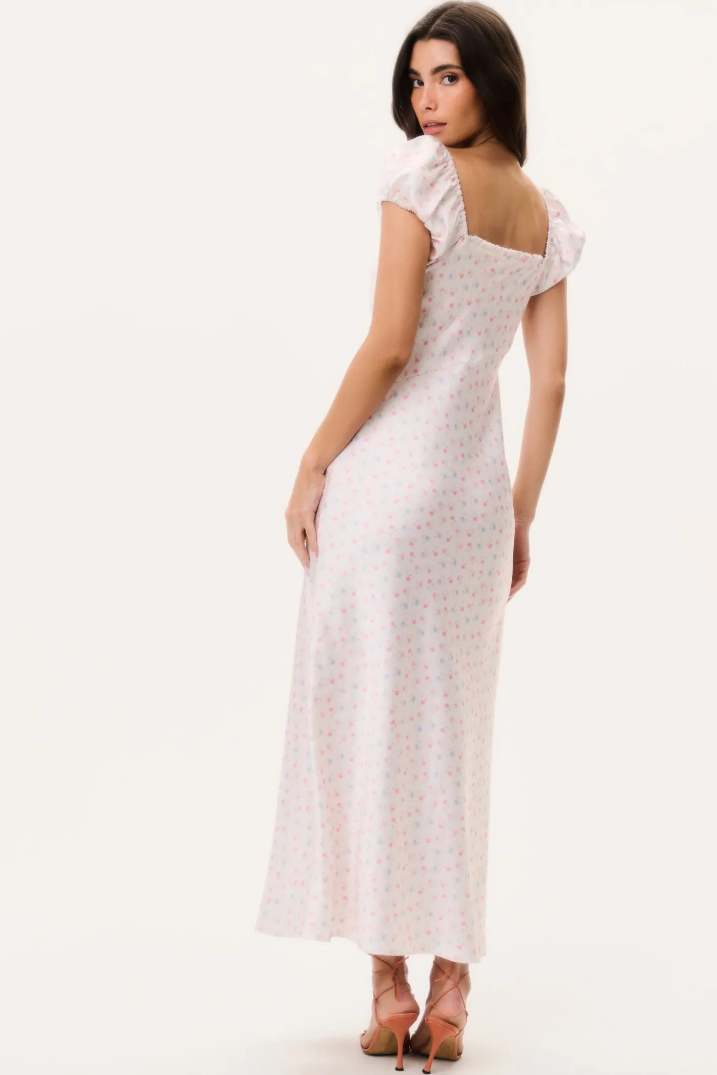Epone Floral Puff Sleeve Maxi Dress