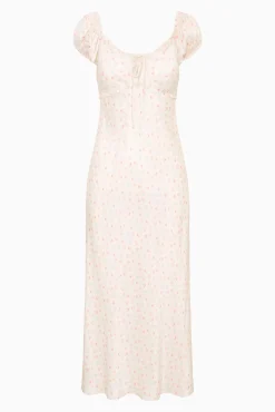 Epone Floral Puff Sleeve Maxi Dress
