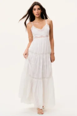 Espa Lace-Trimmed Maxi Dress