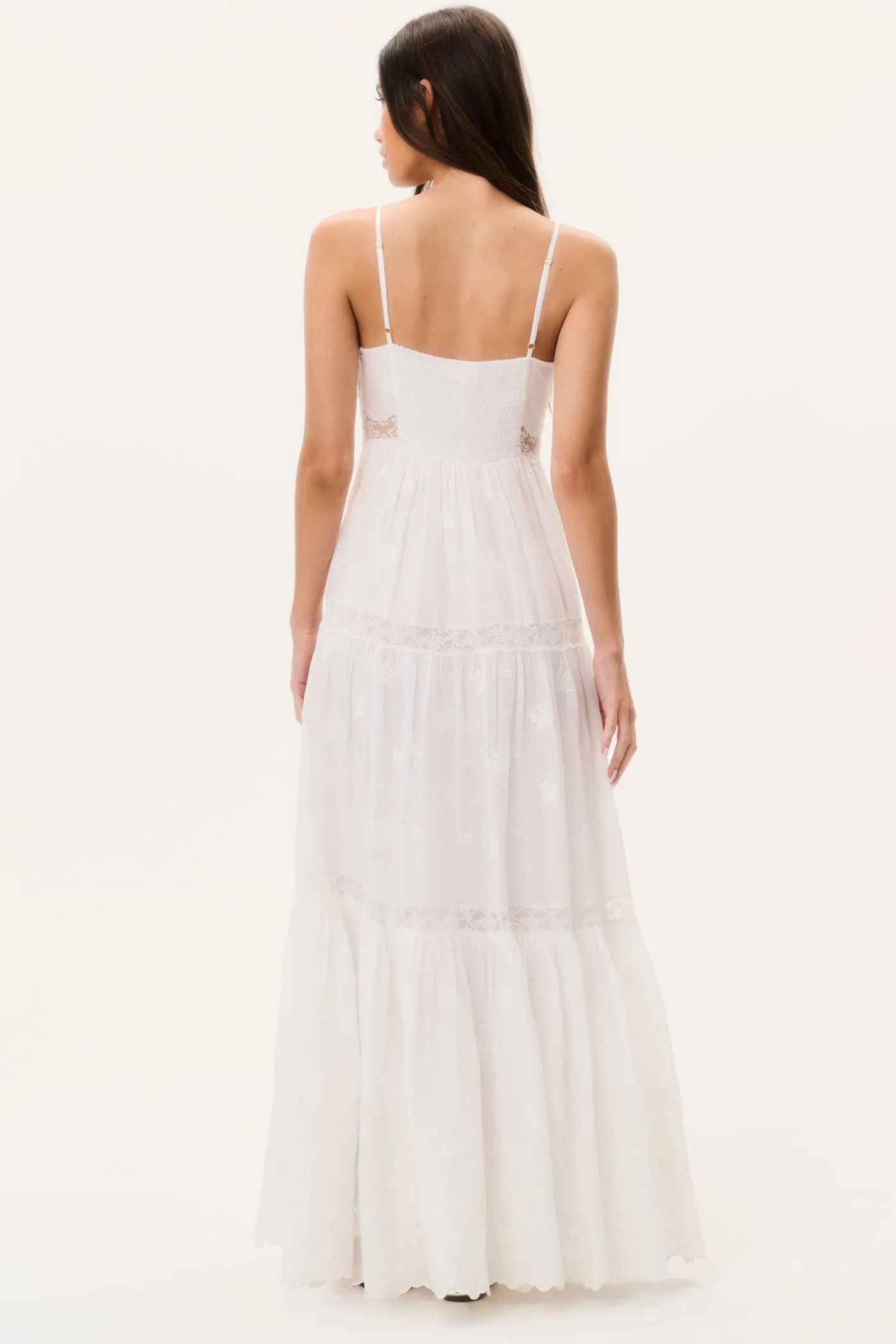 Espa Lace-Trimmed Maxi Dress