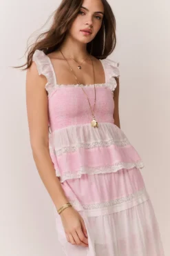 Eugene Mixed Print Cotton Top