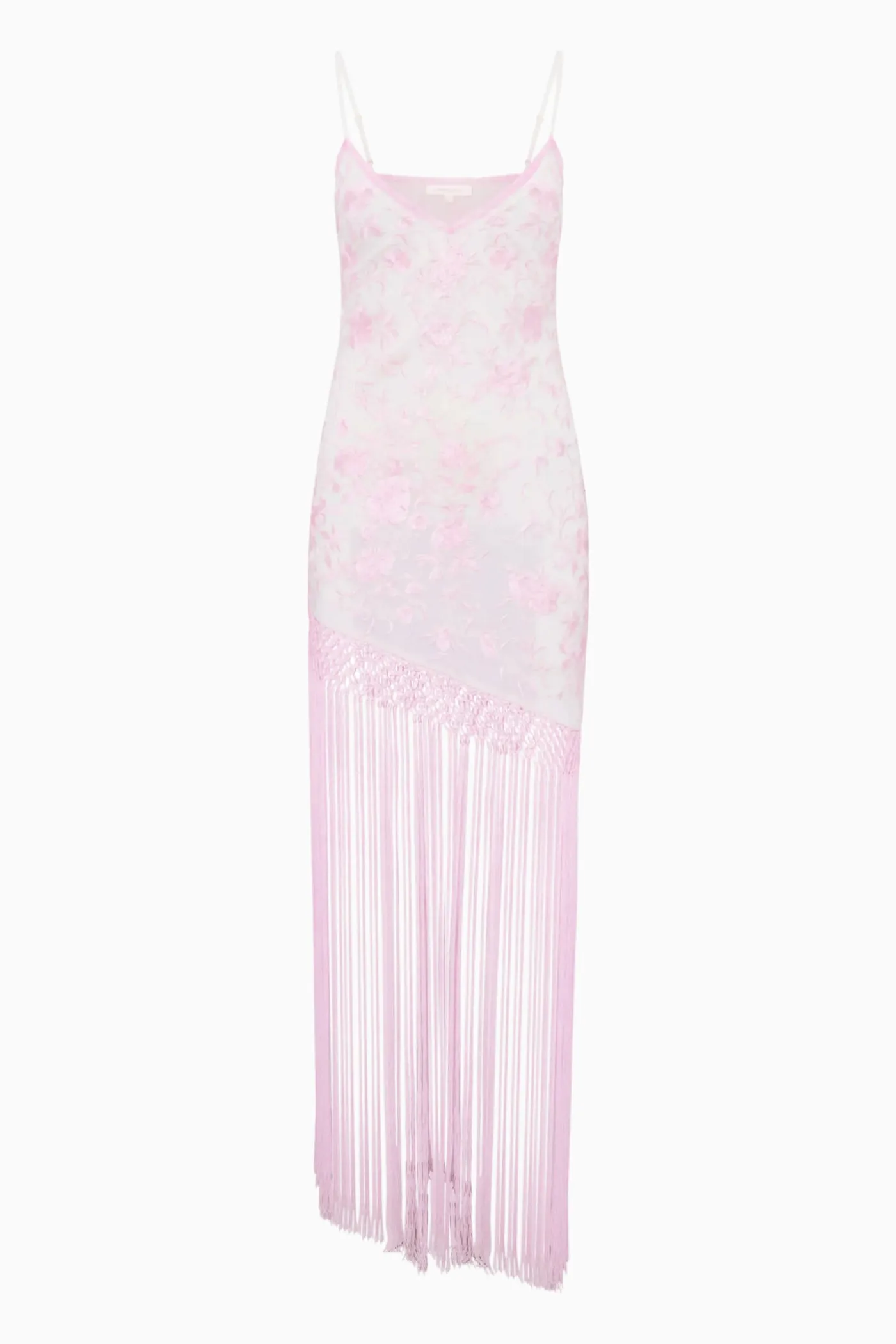 Evalette Floral Fringe Maxi Dress