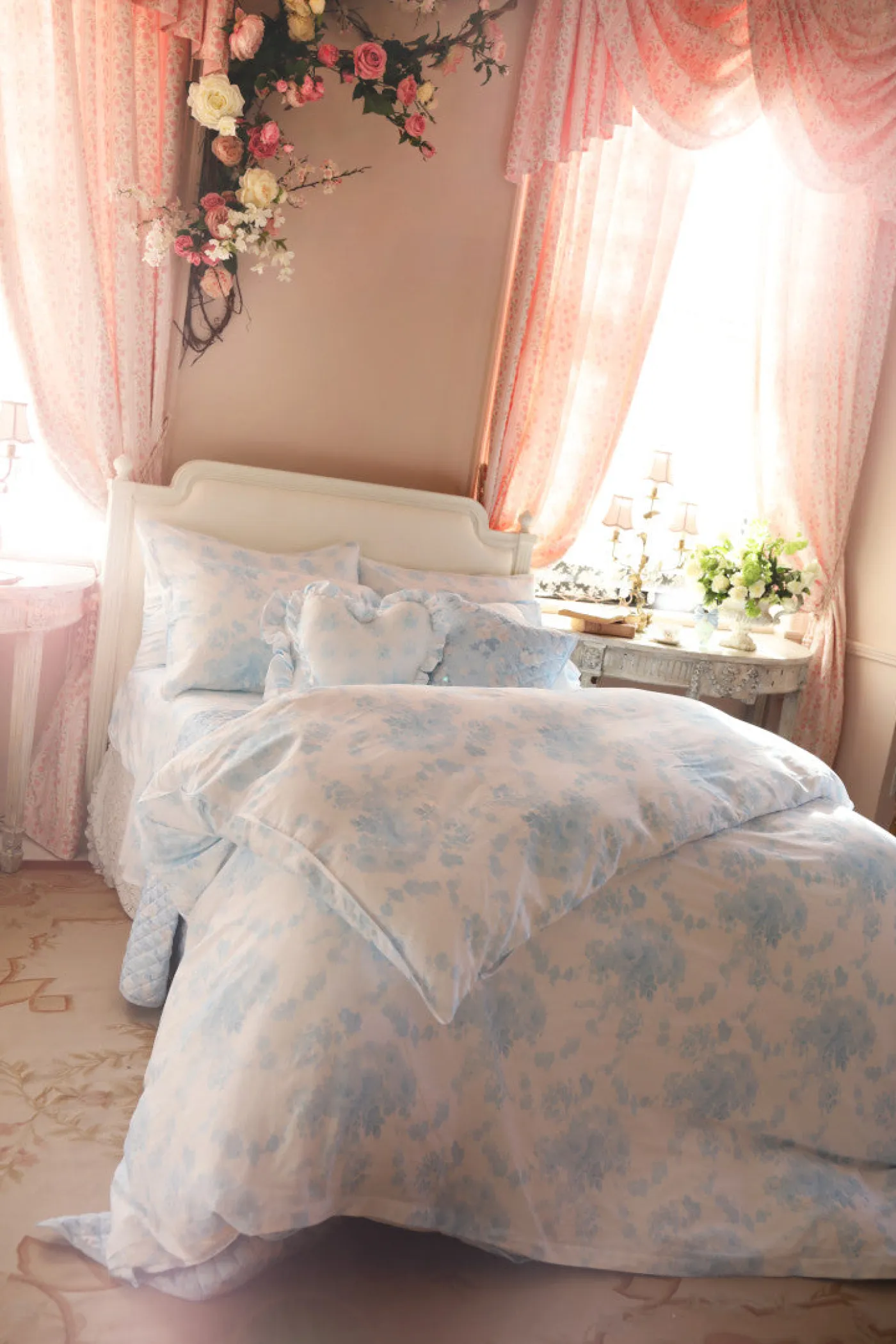Floral Cotton Sateen Sheet Set