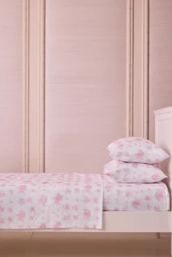 Floral Cotton Sateen Sheet Set