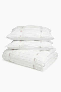 Forever In Love Embroidered Duvet Cover + Sham Set