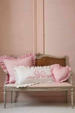 Forever In Love Ruffled Lumbar Pillow
