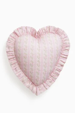 Forever In Love Ruffle Heart Pillow