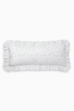 Garden Bow Ruffled Lumbar Pillow
