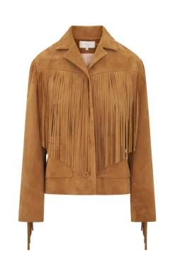 Geraline Suede Fringe Jacket