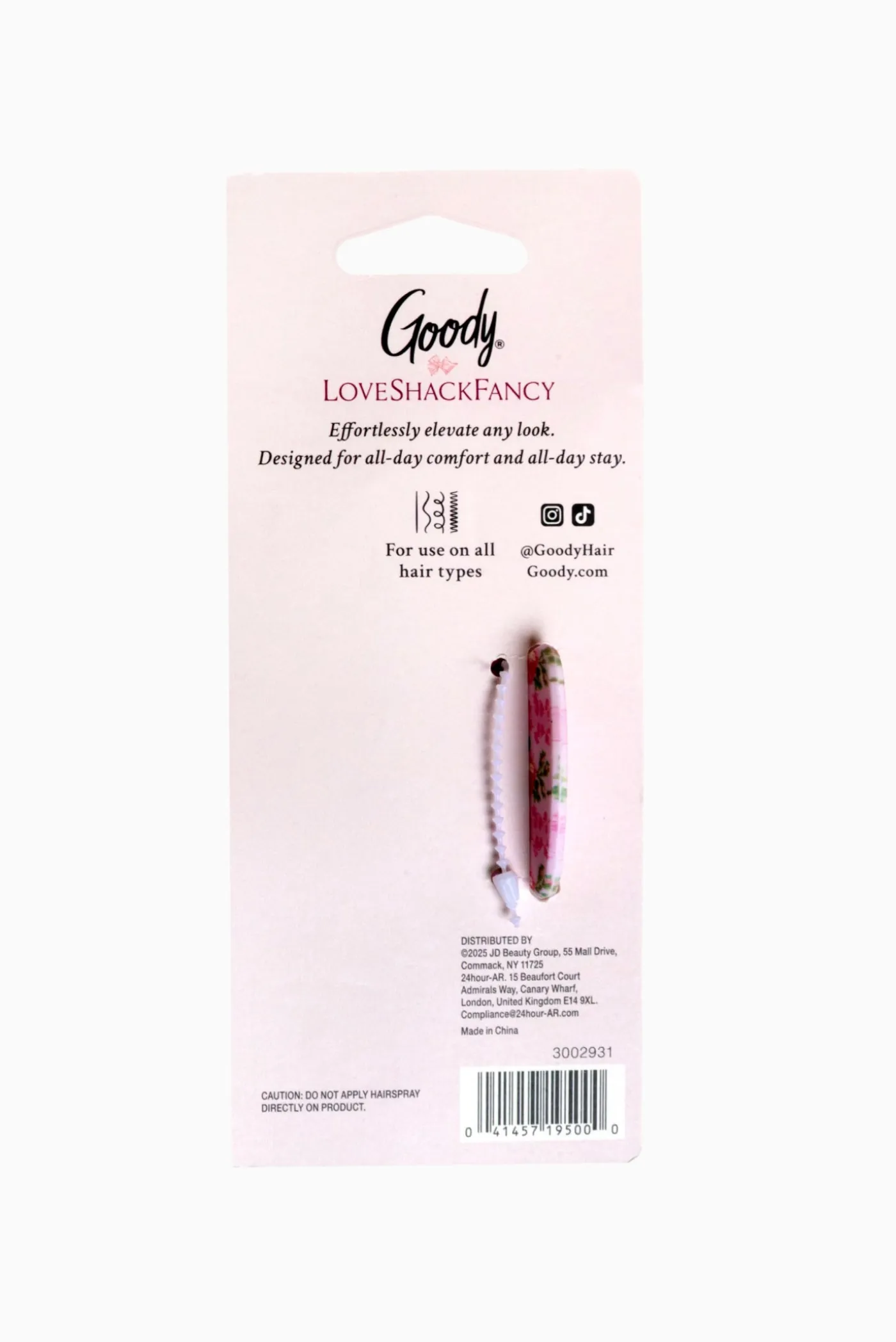 Goody x Love Shack Fancy Large Claw Clip - 1ct - Blooming Heirloom