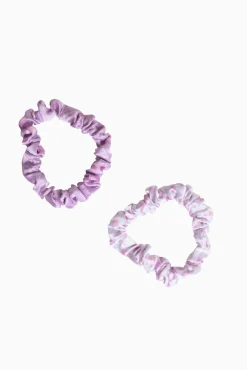 Goody x Love Shack Fancy Satin Scrunchies - 5ct - Happy Thoughts & Ribbon Rosa