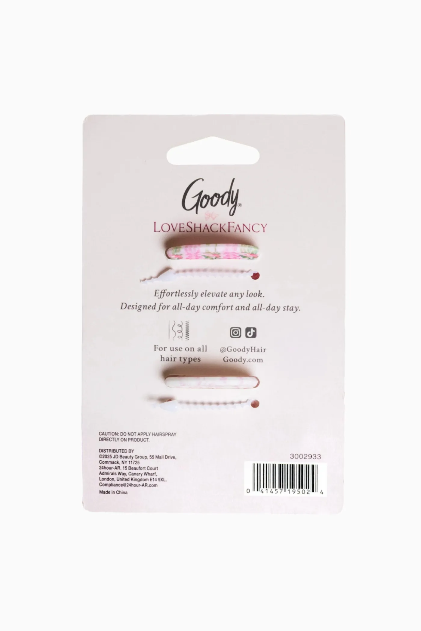 Goody x Love Shack Fancy Small Claw Clip - 2ct - Blooming Heirloom and Coquette Bow