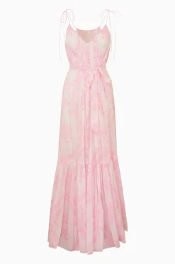 Hale Cotton Toile Print Cover-Up Dress