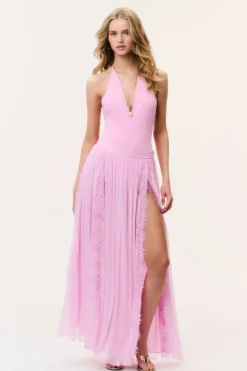 Isabelline Lace High Slit Maxi Skirt