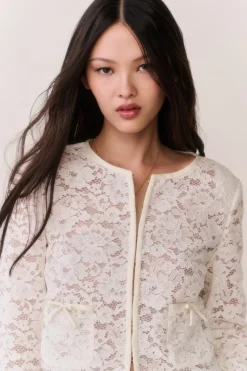 Junetta Cropped Lace Jacket