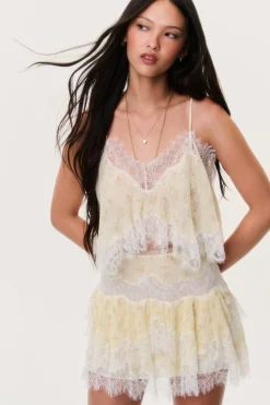 Kellison Cotton-Silk Mini Skirt