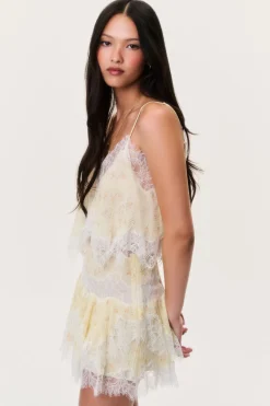 Kellison Cotton-Silk Mini Skirt