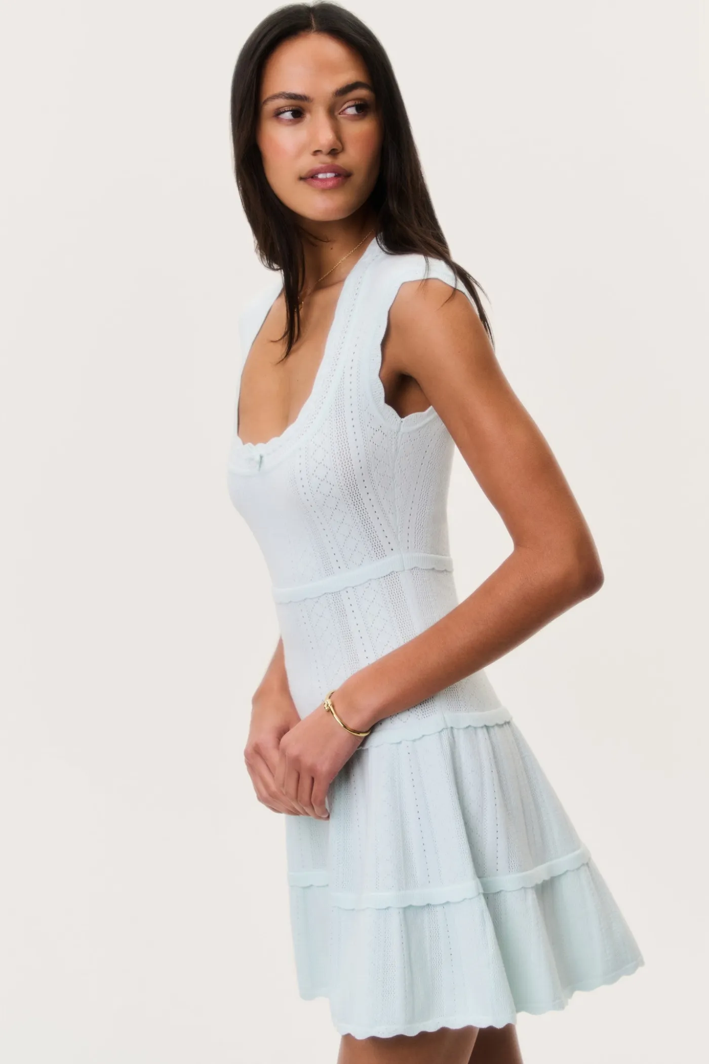 Laighton Stretch Pointelle Mini Dress