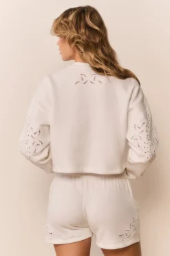 Lalo Bandana Eyelet Fleece Pullover