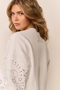 Lalo Bandana Eyelet Fleece Pullover