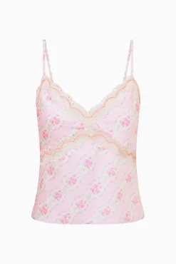 Lamora Floral Satin Top