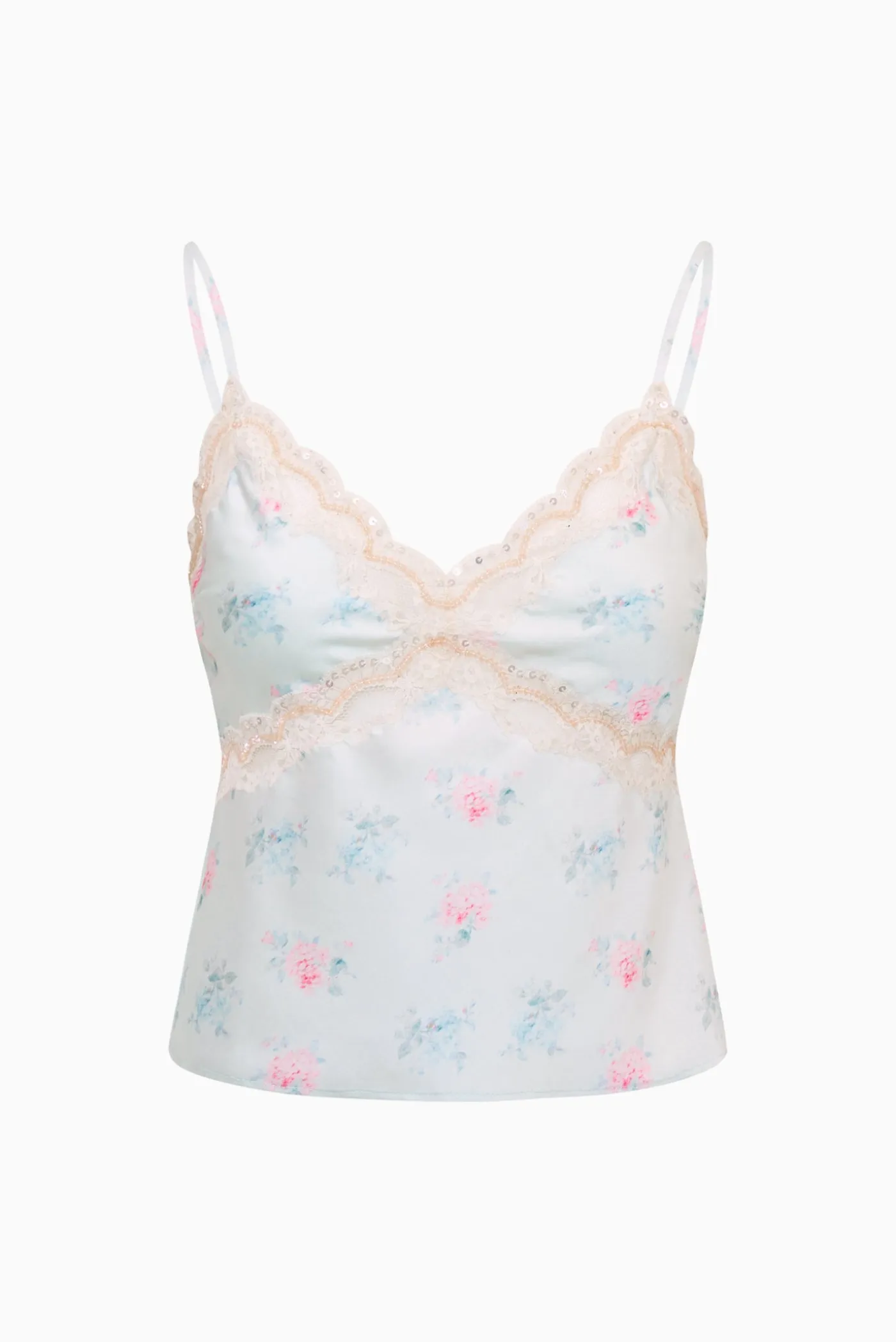 Lamora Floral Satin Top