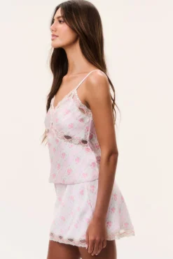 Lamora Floral Satin Top