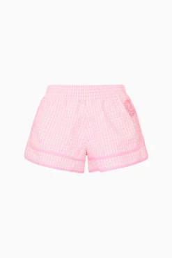 Lavey Gingham Windbreaker Shorts
