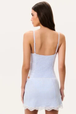 Lilosa Gingham Swim Skirt