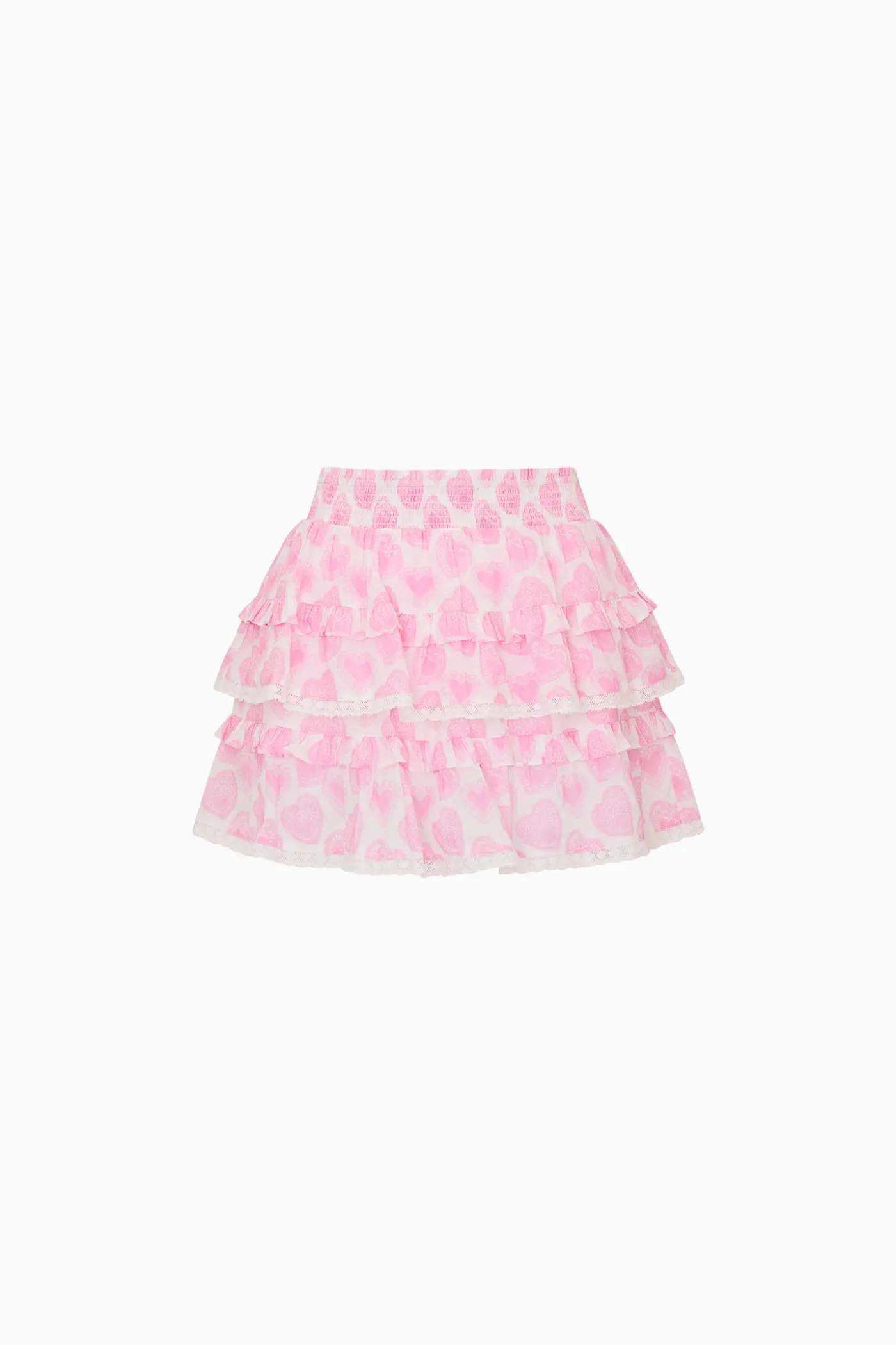 Little Girls Billie Heart Print Skirt