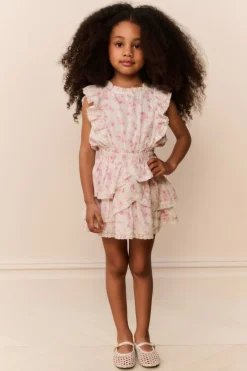 Little Girls Blooming Floral Decker Dress