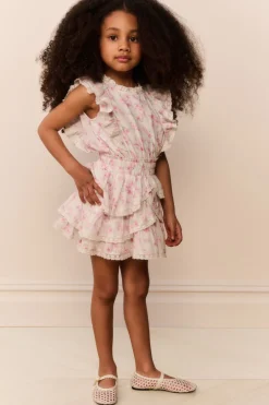 Little Girls Blooming Floral Decker Dress