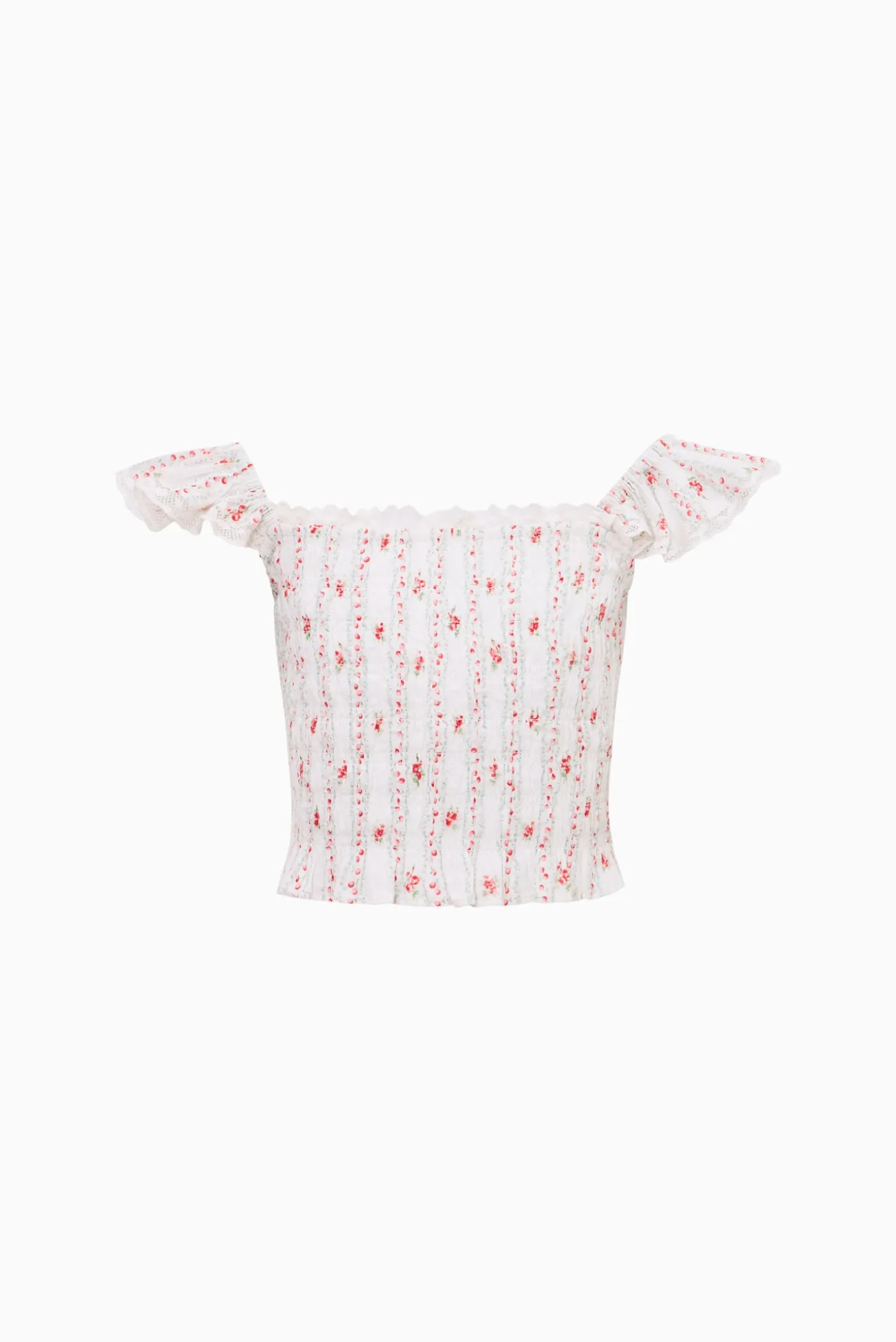 Little Girls Cherry Stripe Caspia Top