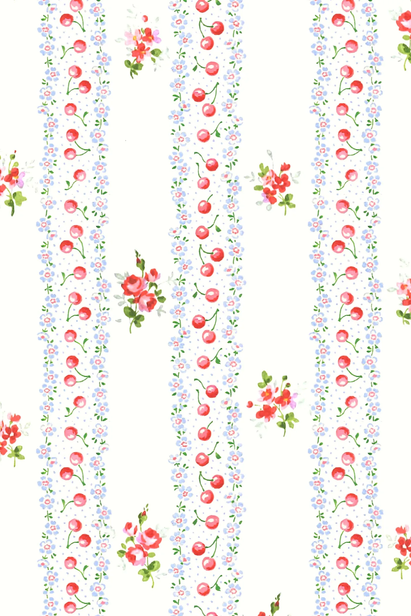 Little Girls Cherry Stripe Finnie Bikini