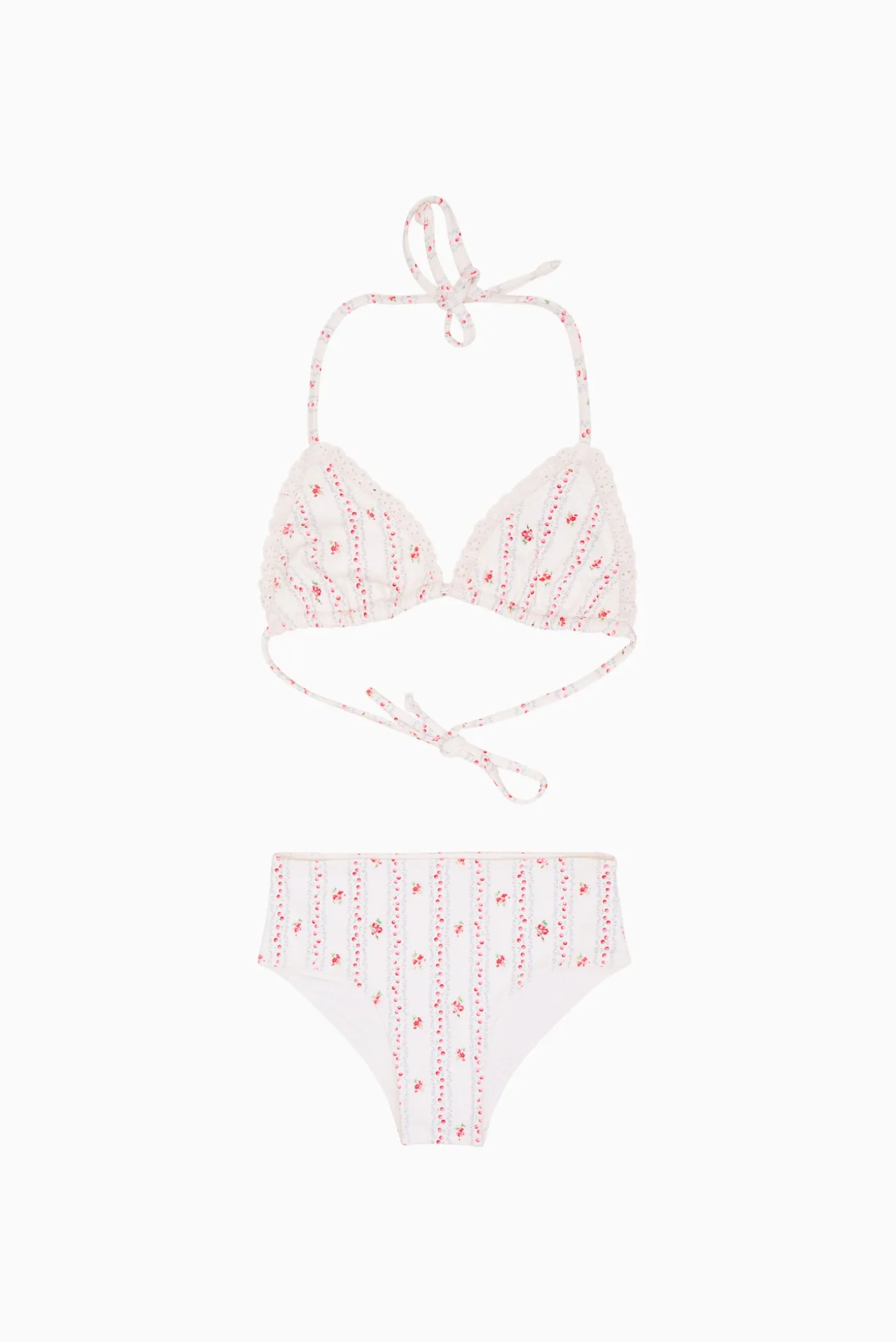 Little Girls Cherry Stripe Finnie Bikini