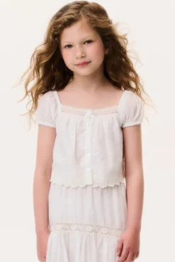 Little Girls Cotton Lace Leonna Top