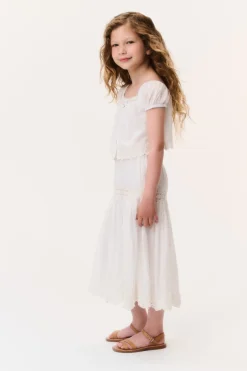 Little Girls Cotton Lace Norael Skirt