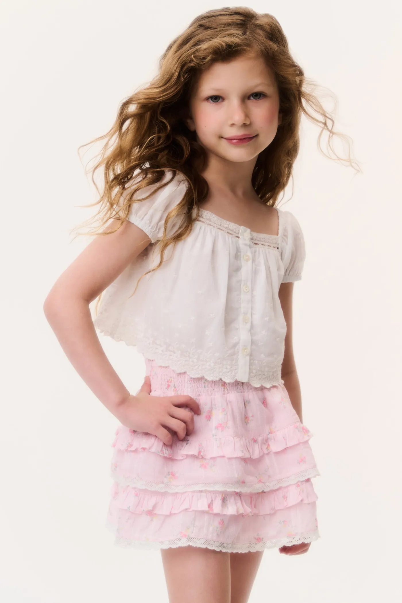 Little Girls Ditsy Floral Billie Skirt