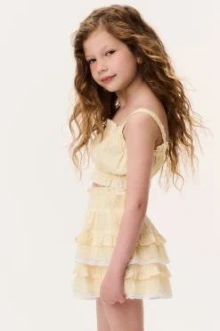 Little Girls Ditsy Floral Ken Top